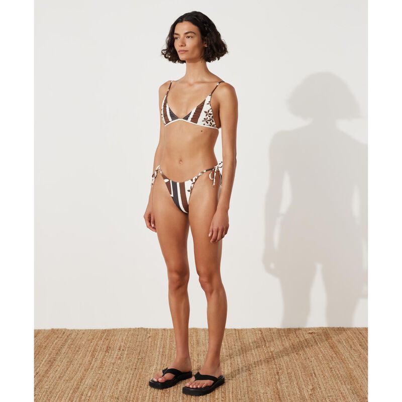 Zulu & Zephyr Sarong Flower Rouched Triangle Bra image number 2